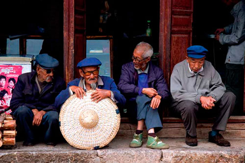 "Four old friends" Lijang , Yunnan