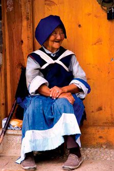"Old naxi woman" Lijiang , Yunnan, China