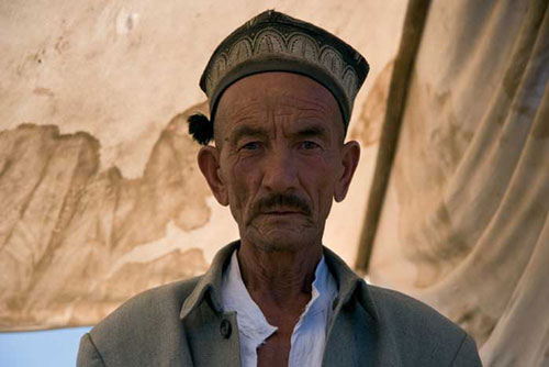 "Uigur Sheep Merchant " Kashgar, Xinjiang, Western China