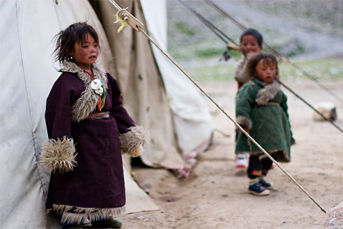 "Nomad children" Mount Kailash Kora, Western Tibet