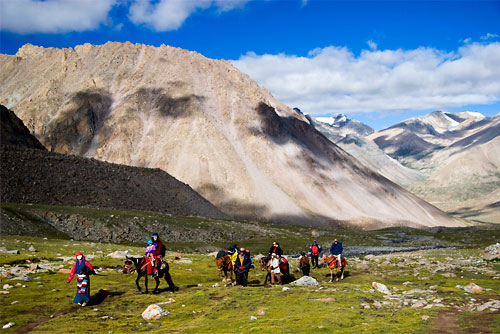 "On the way to the Dolma La pass" the Kora, Mount Kailash, Western Tibet